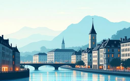 Symbolic image representing VignetteDirect's commitment to service in Zurich, perhaps a modern office building or Zurich landmark